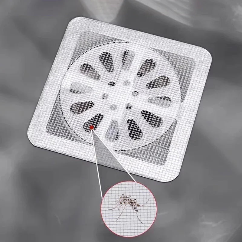 Disposable Shower Drain Hair Catcher Mesh Shower Drain Covers Floor Sink Strainer