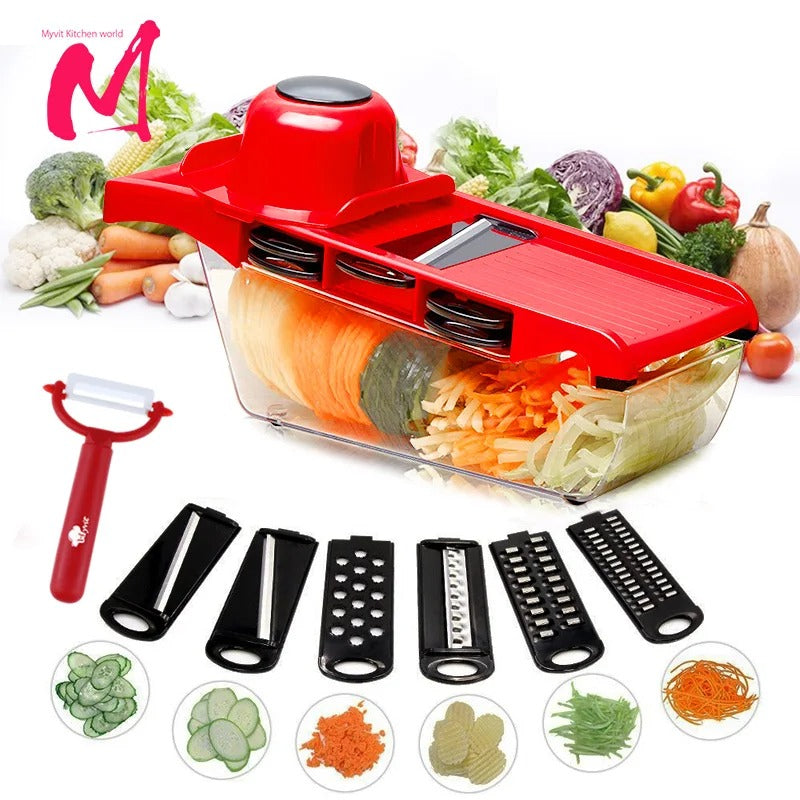 Master Chef Prep: 10-in-1 Veggie Slicer & Cutter