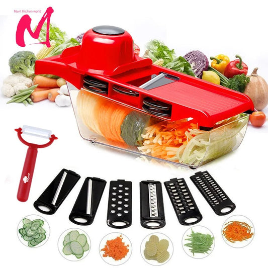 Master Chef Prep: 10-in-1 Veggie Slicer & Cutter