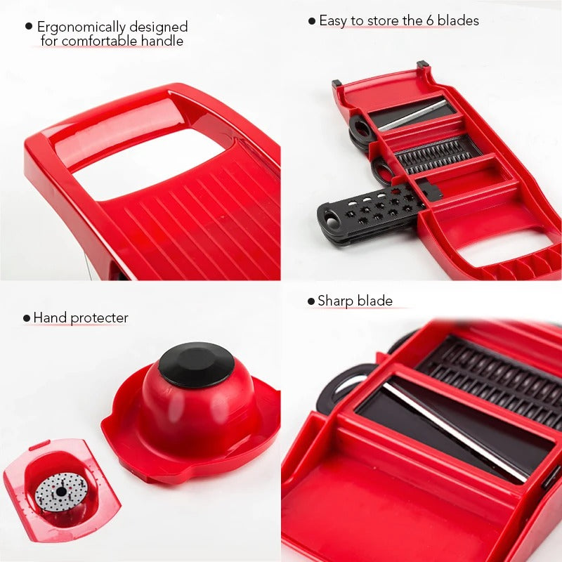 Master Chef Prep: 10-in-1 Veggie Slicer & Cutter